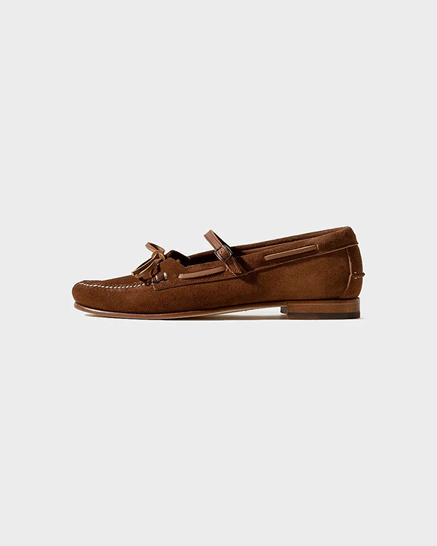 Lorea Süet Taba Kadın Loafer - 2