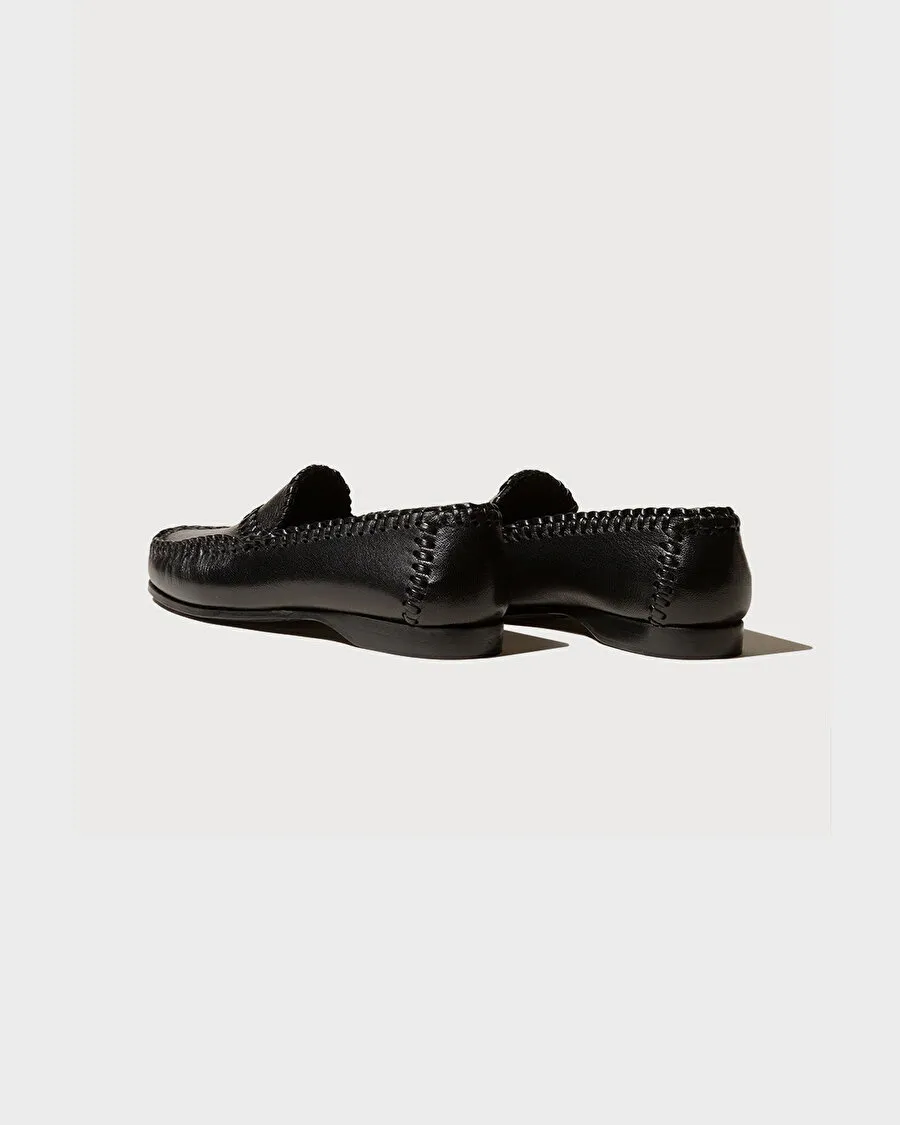 Sastre Supple Parlak Siyah Erkek Loafer - 4