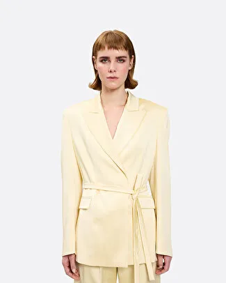 Wilder Krem Kadın Blazer - 3
