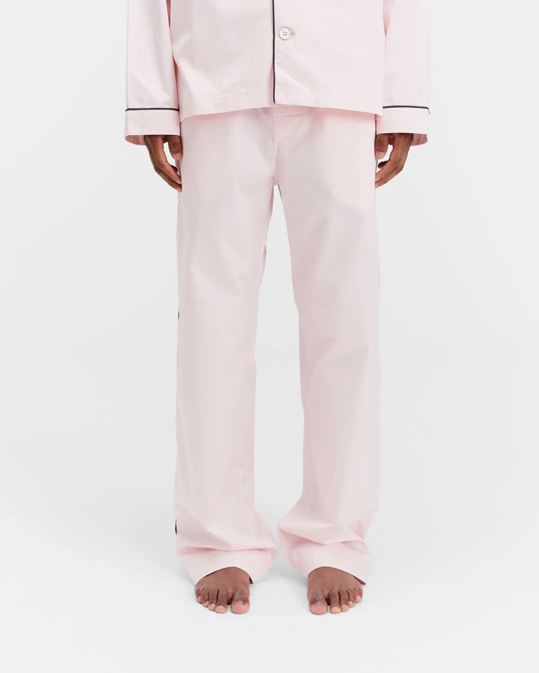 Pembe Saten Erkek Pijama Altı - 4