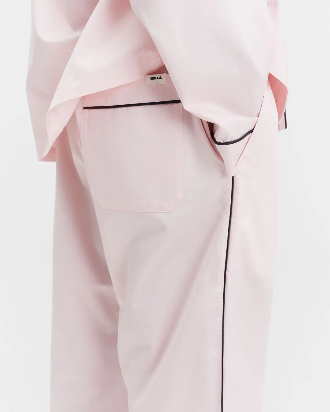 Pembe Saten Erkek Pijama Altı - 5