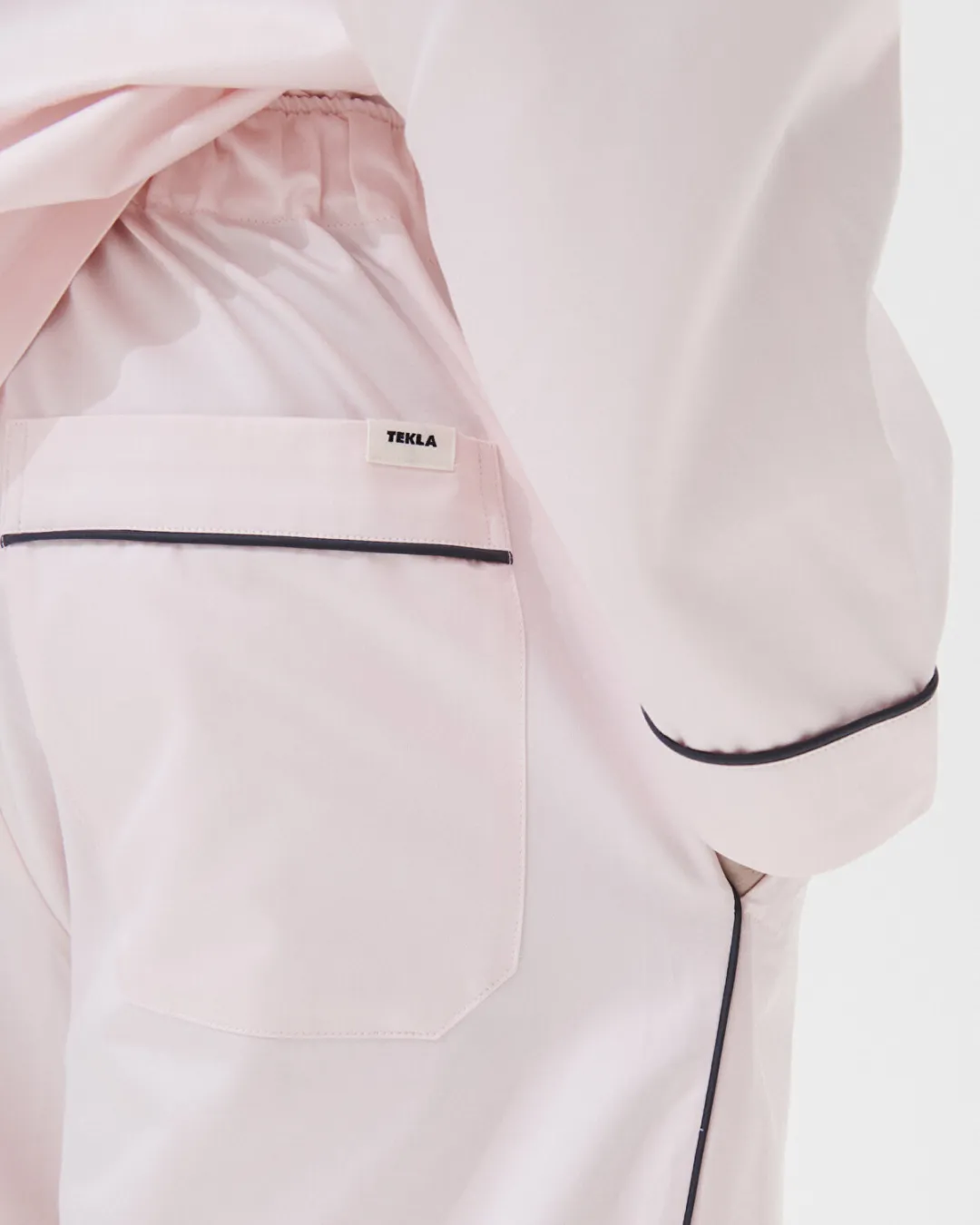 Pembe Saten Erkek Pijama Altı - 0