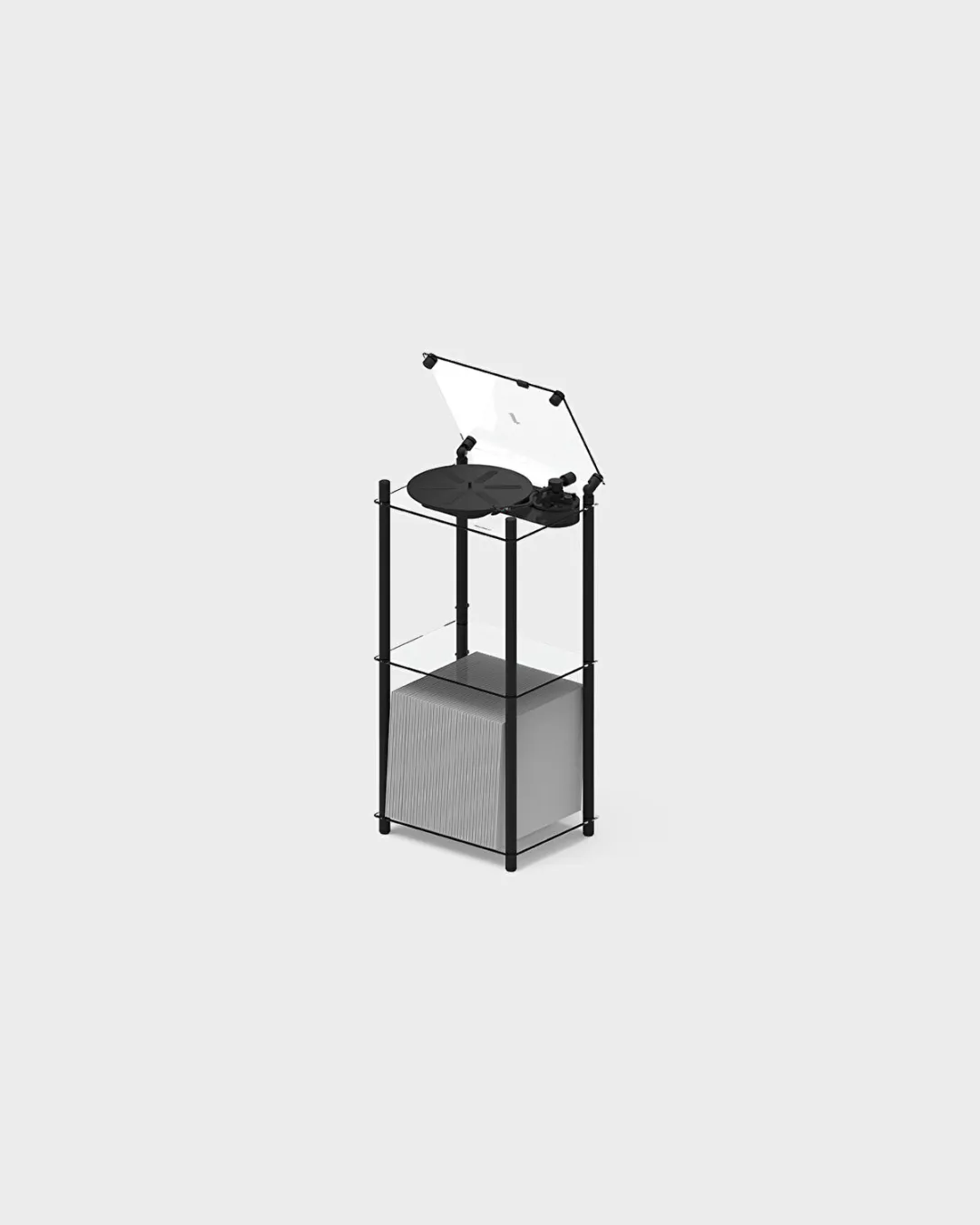 Siyah Turntable Table Stand - 3
