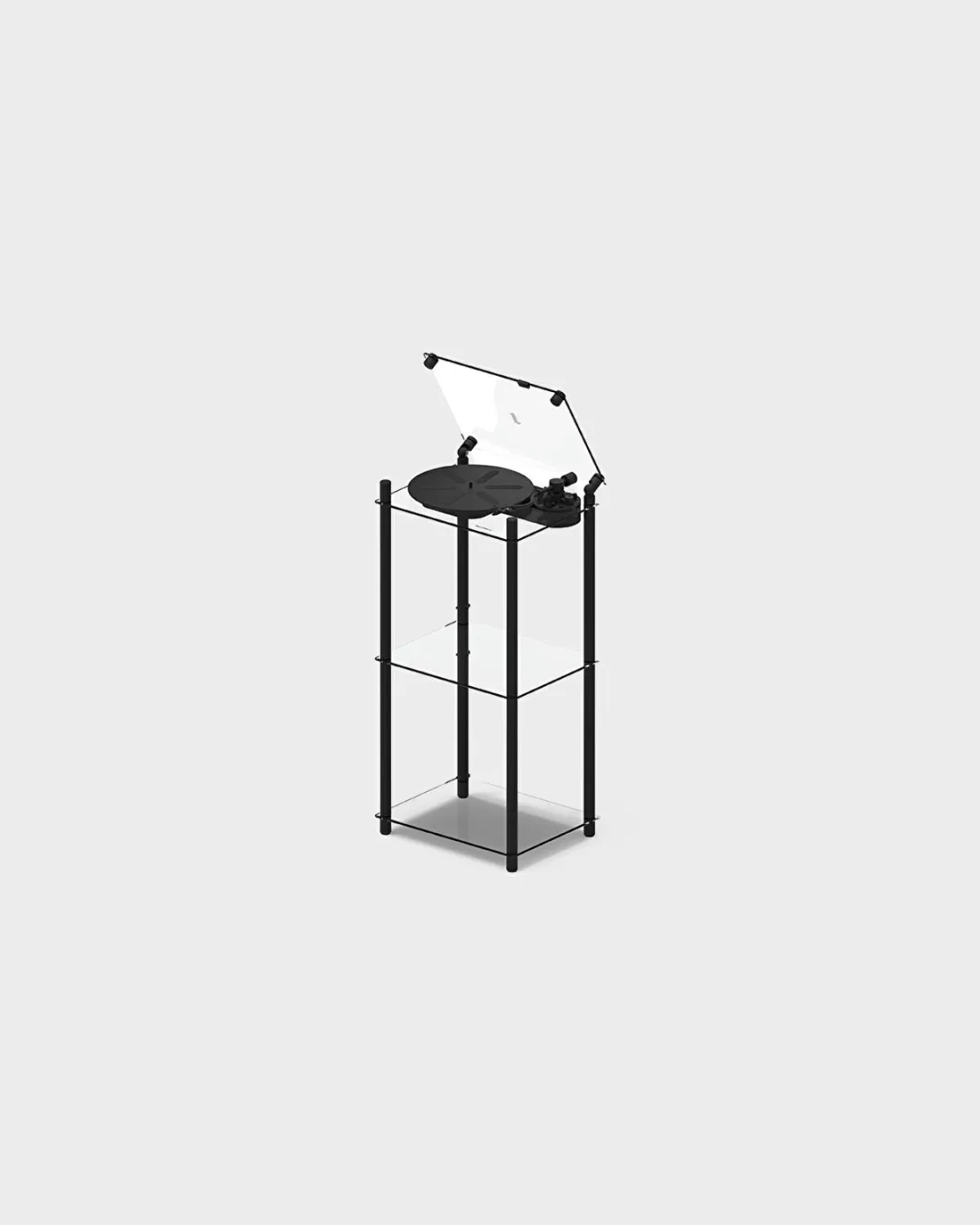 Siyah Turntable Table Stand - 0