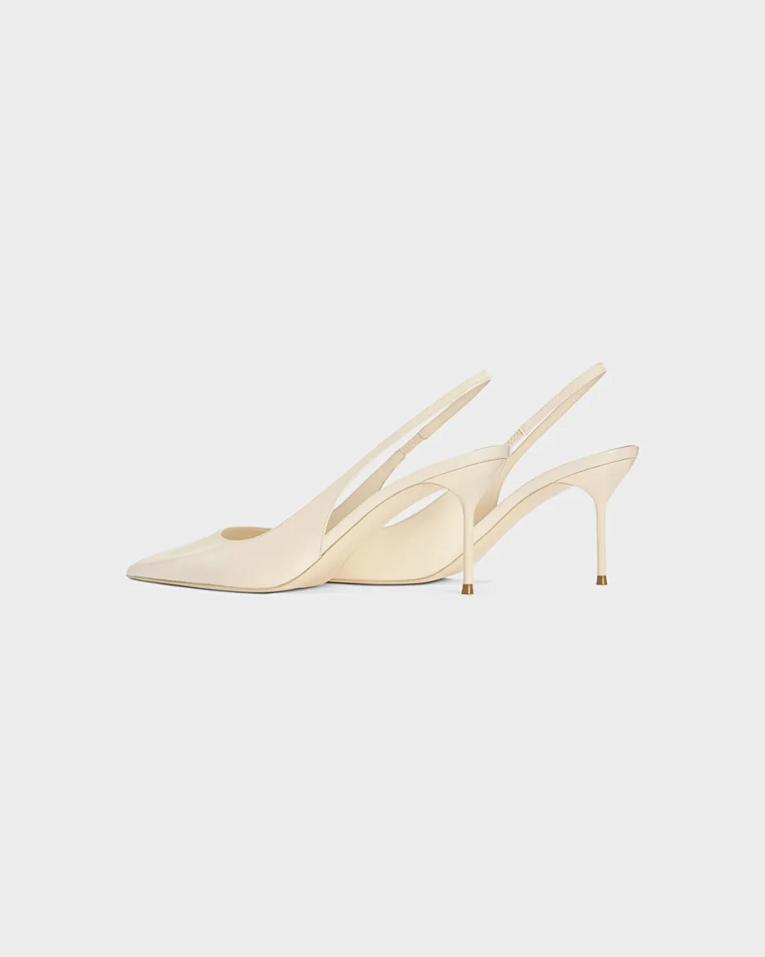 Lidia Slingback Krem Kadın Pump - 3