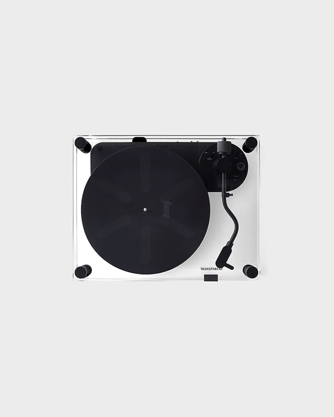Siyah Transparent Turntable - 6