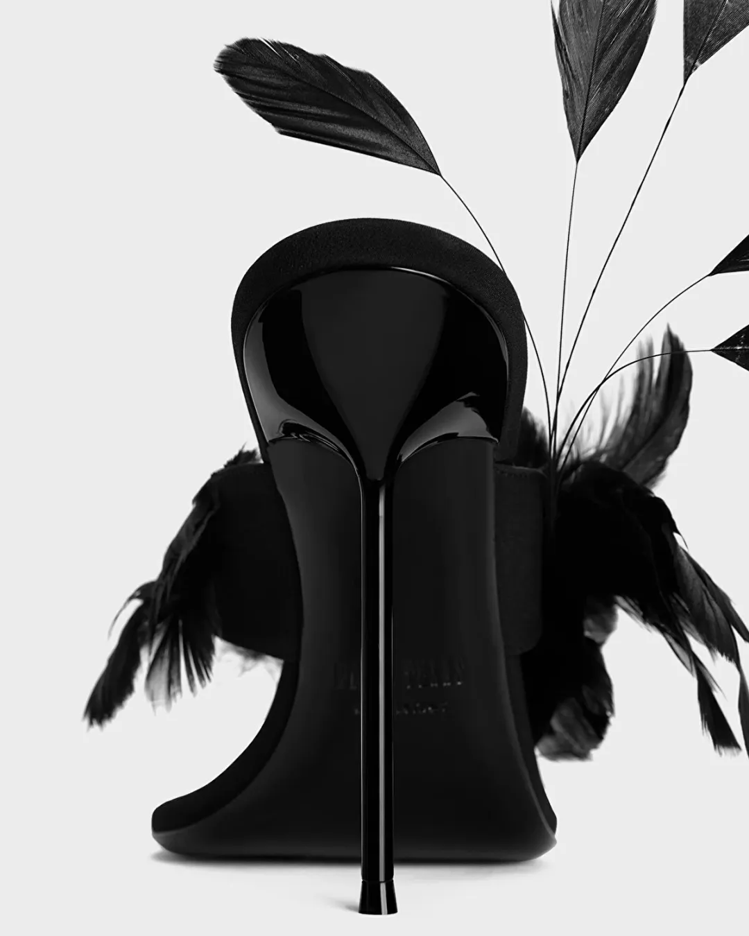 Lidia Feather Thong Siyah Kadın Terlik - 4
