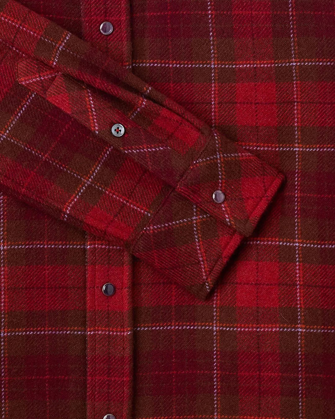 Love Tartan Kaşmir Kırmızı Kadın Gömlek - 0