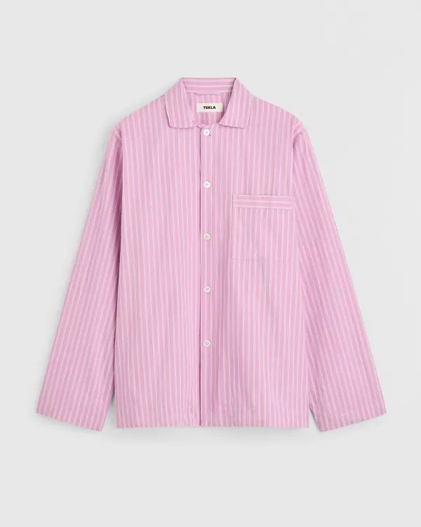 Pembe Poplin Kadın Pijama Üstü