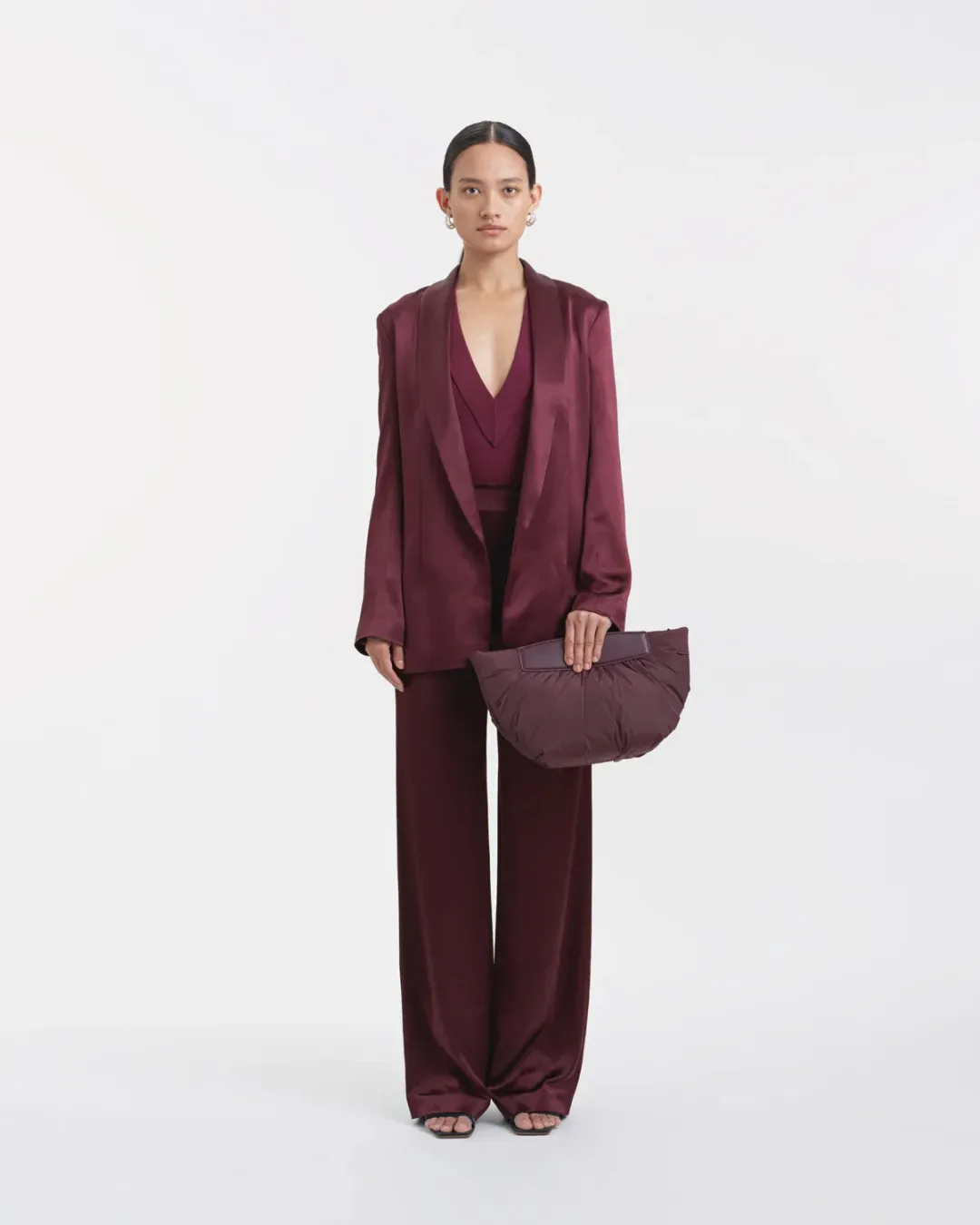 Caba Clutch Bordo Kadın Çanta - 4