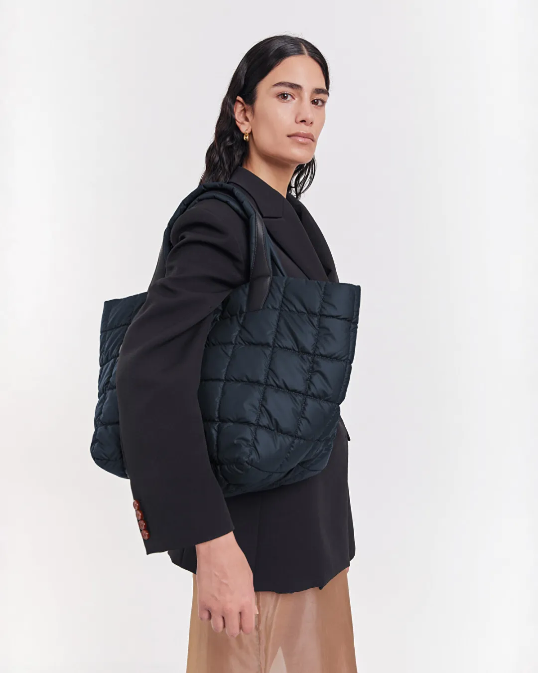 Porter Tote Orta Boy Lacivert Kadın Çanta - 5