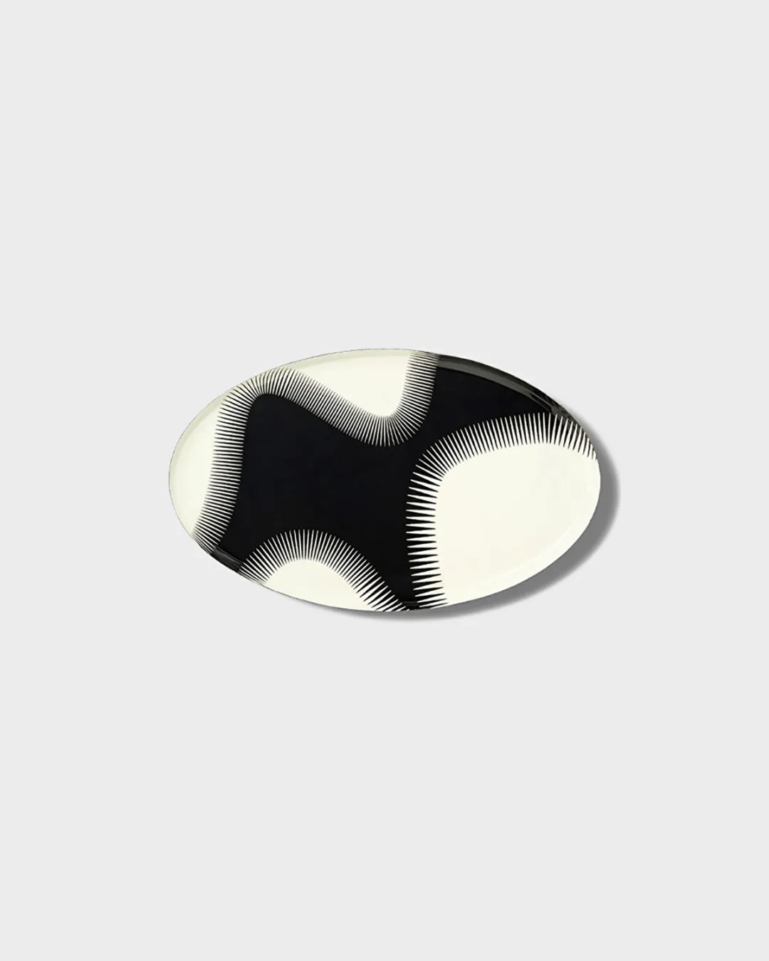 Wave Siyah Dekoratif Tabak 18x30x1,5 cm - 2