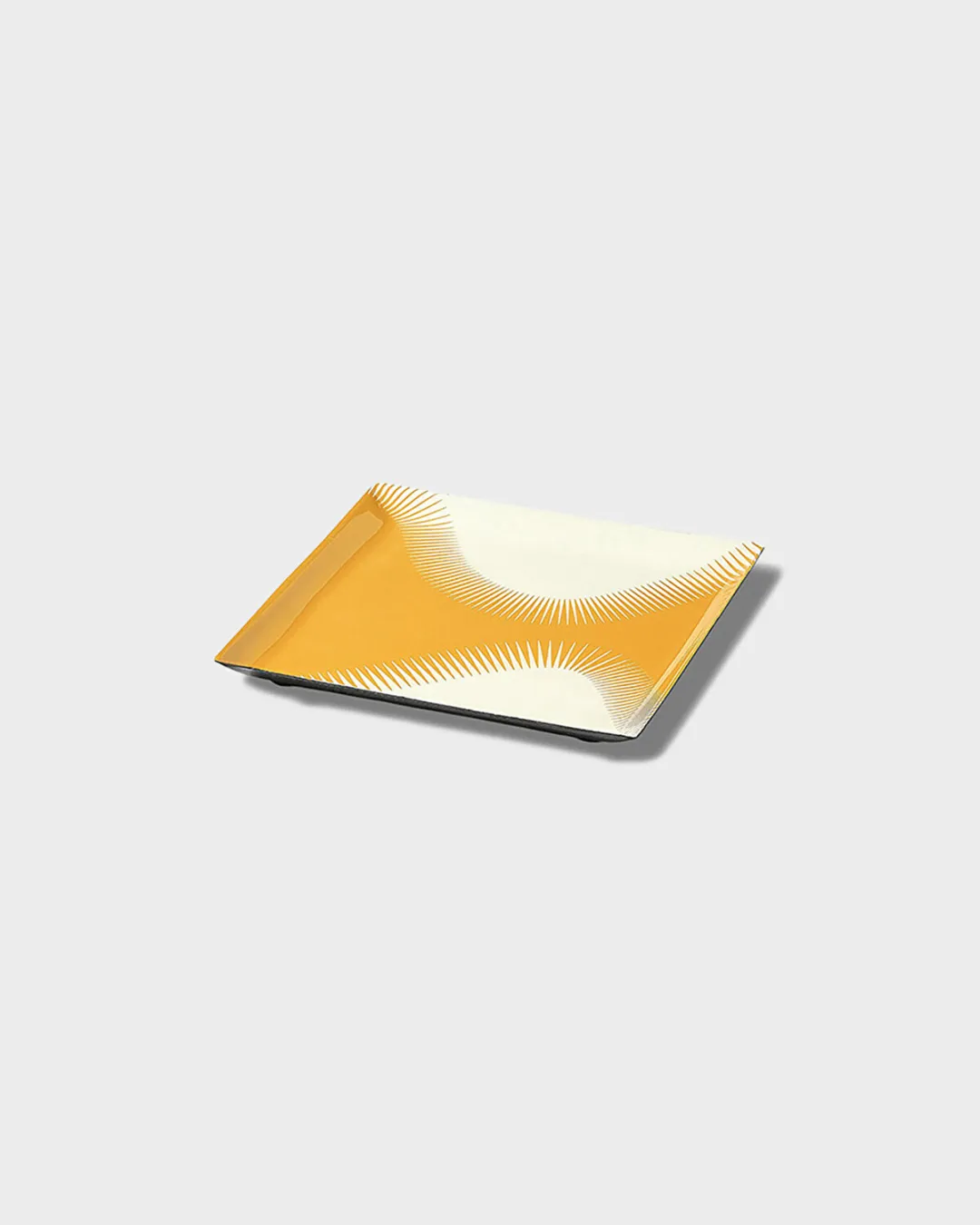 Wave Sarı Dekoratif Tabak 15x15x1,5 cm - 0