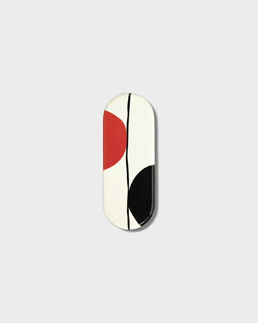 Zen Siyah-Kırmızı Dekoratif Tabak 15x40x1,2 cm - 2