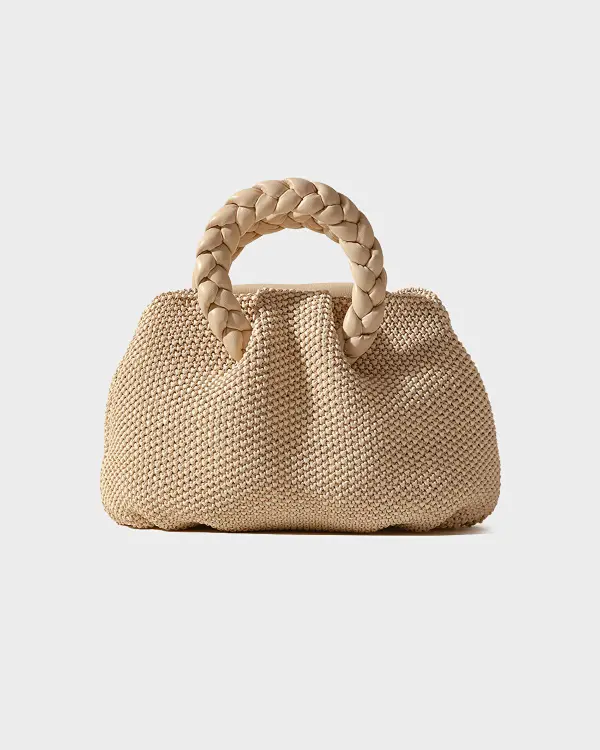 Bombon M Soft Raffia Naturel Kadın El Çantası