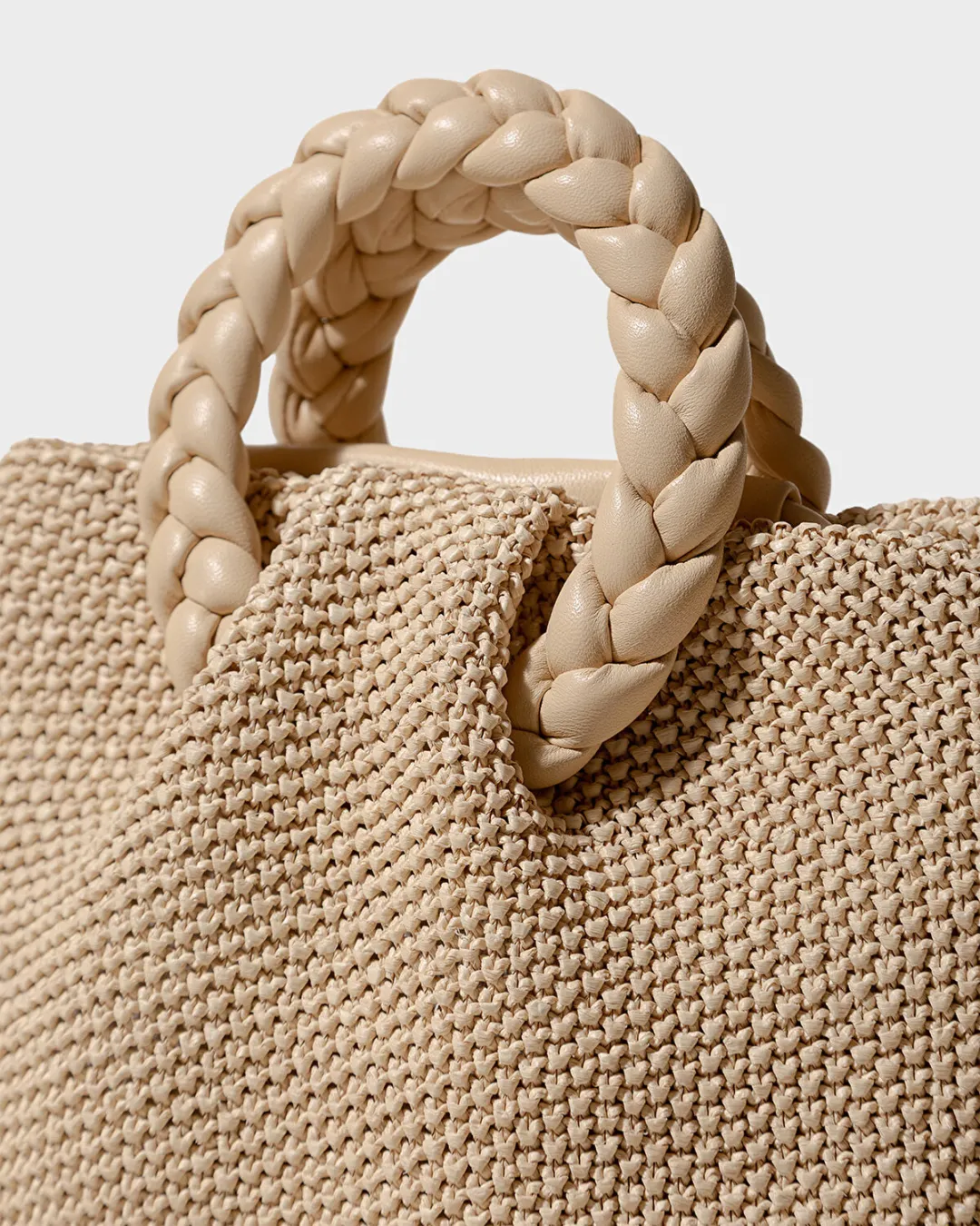Bombon M Soft Raffia Naturel Kadın El Çantası - 3