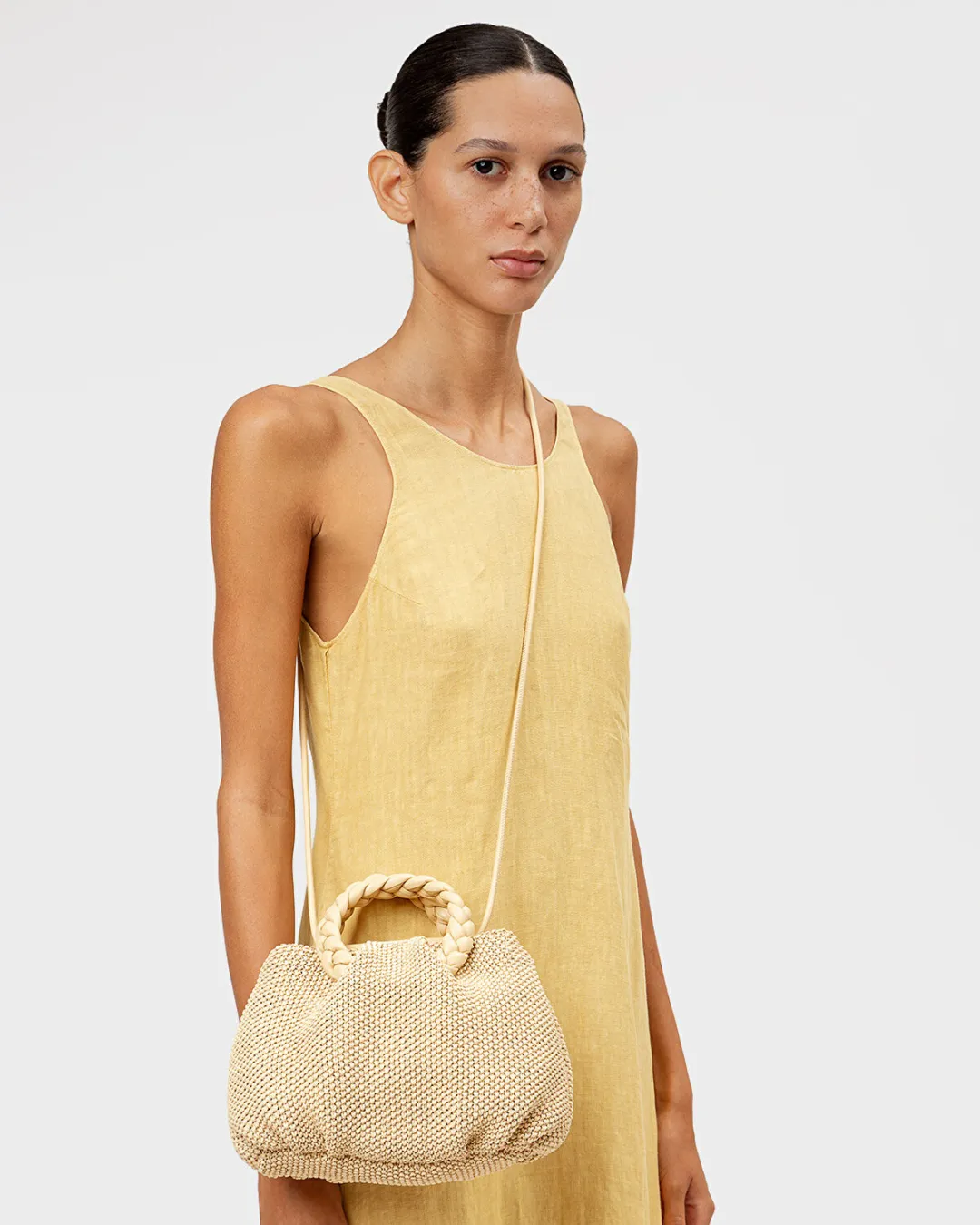 Bombon M Soft Raffia Naturel Kadın El Çantası - 0