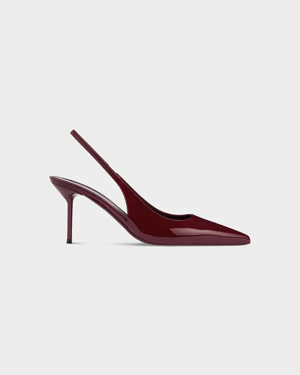 Lidia Slingback Bordo Kadın Pump