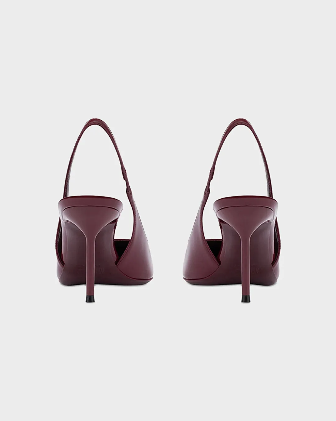 Lidia Slingback Bordo Kadın Pump - 4