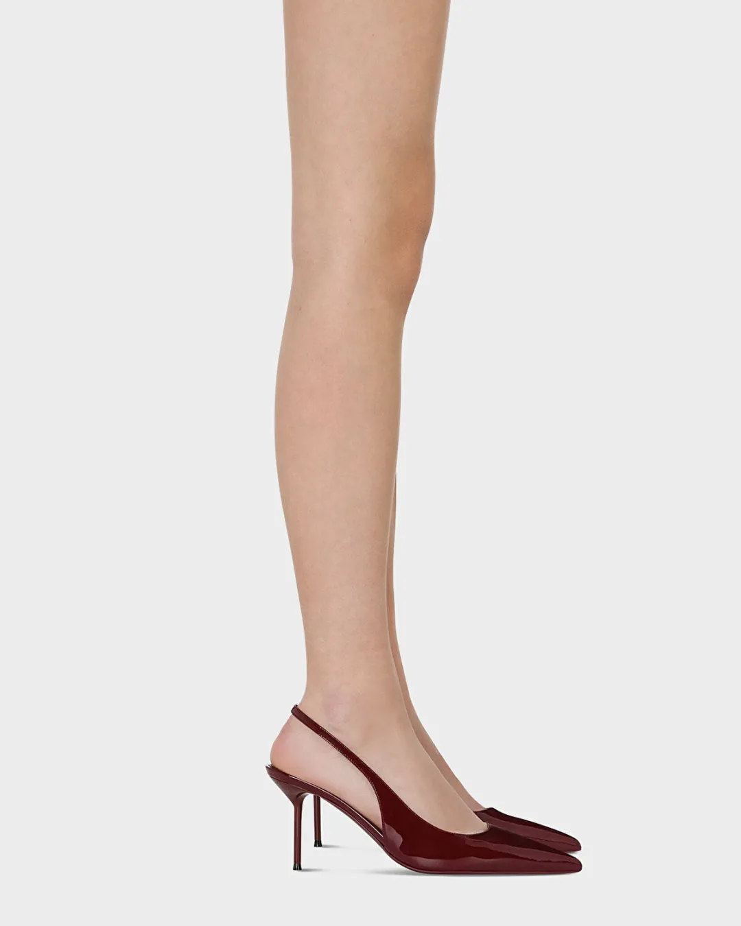 Lidia Slingback Bordo Kadın Pump - 0