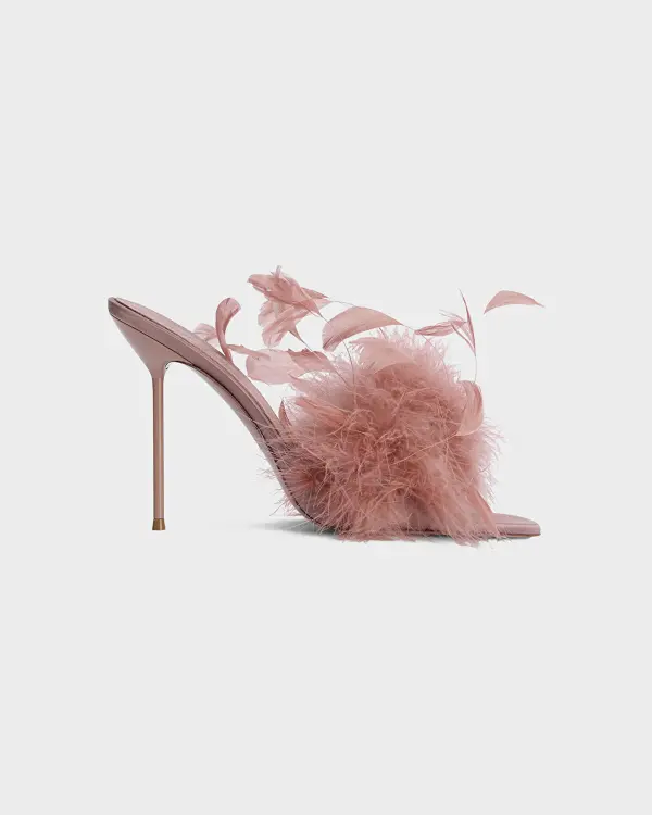 Lidia Feather Bej Kadın Terlik