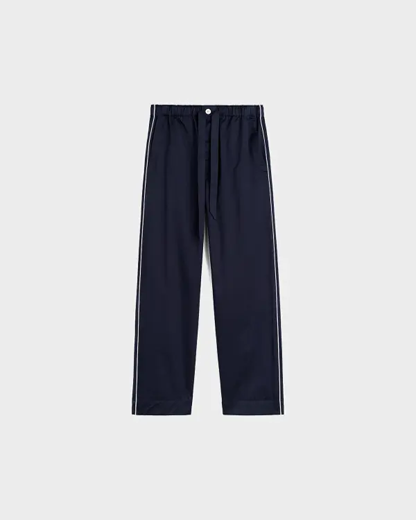Lacivert Saten Erkek Pijama Altı