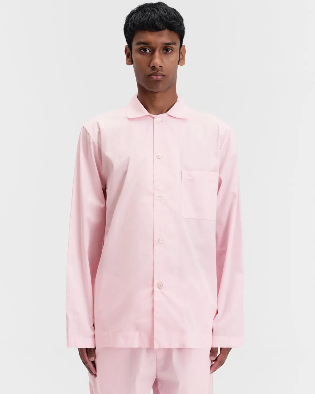 Pembe Poplin Erkek Pijama Üstü - 4