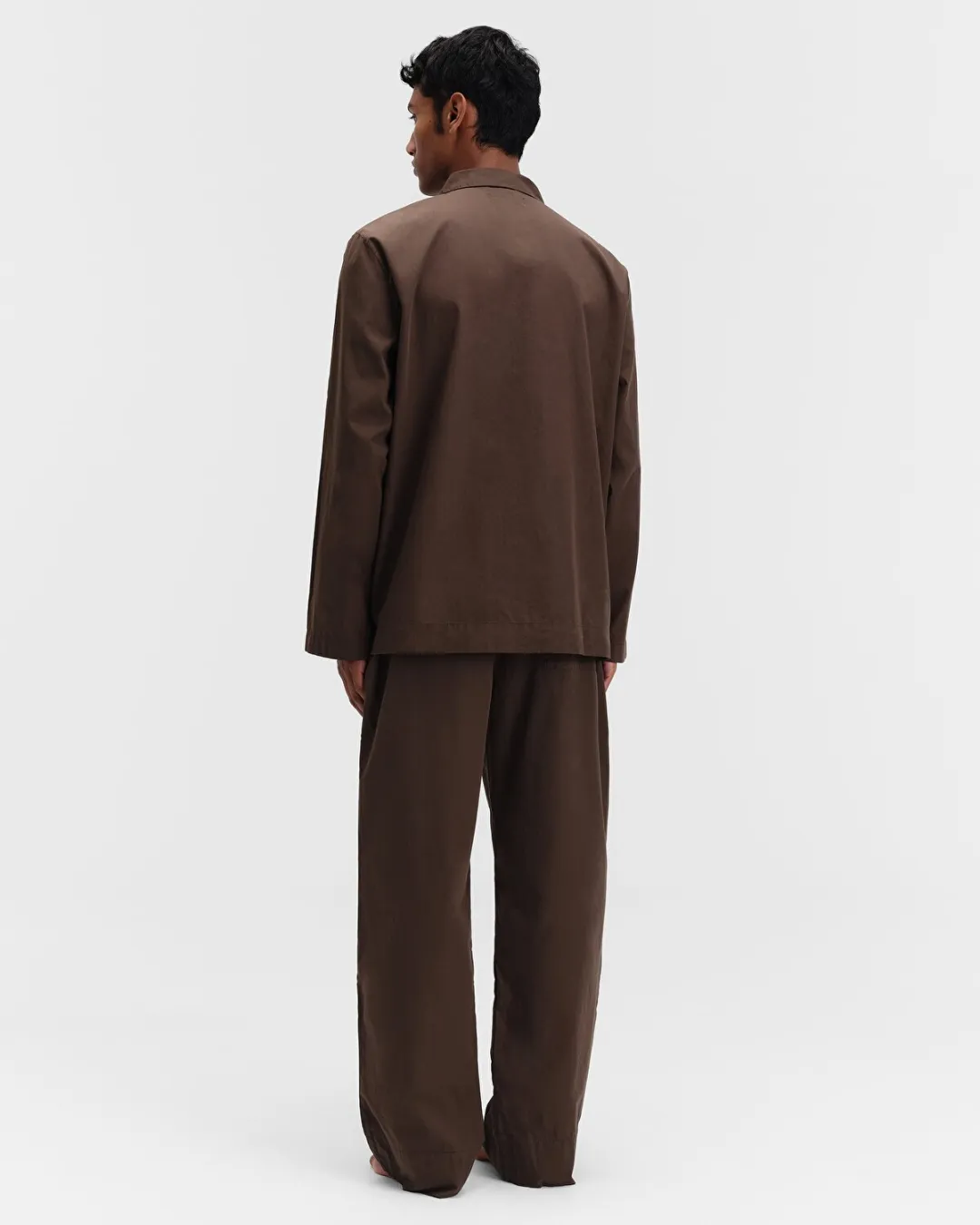 Kahverengi Poplin Erkek Pijama Üstü - 3