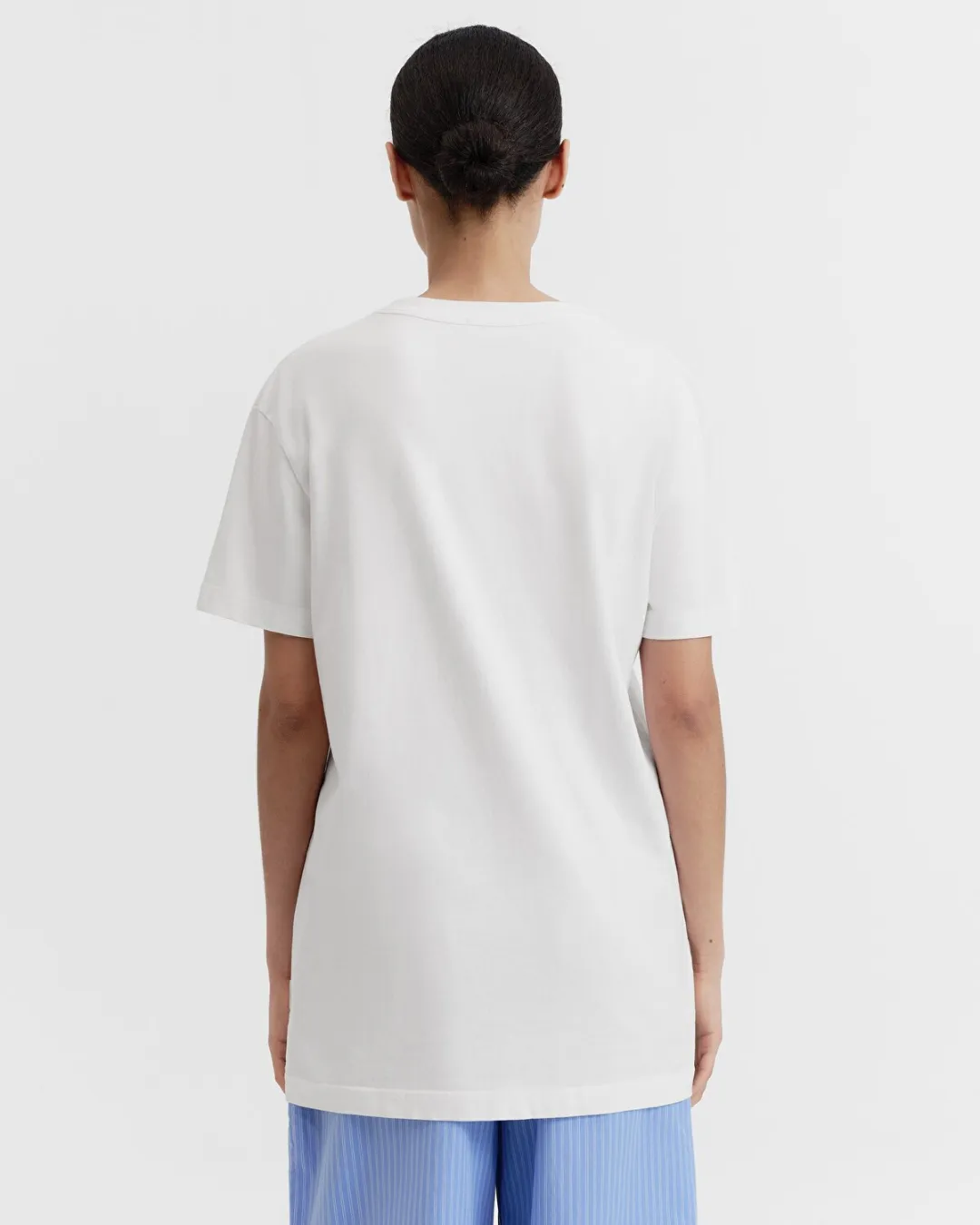 Beyaz Kısa Kollu Kadın T-Shirt - 3