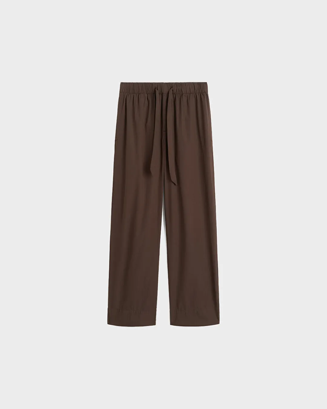 Kahverengi Poplin Kadın Pijama Altı - 1