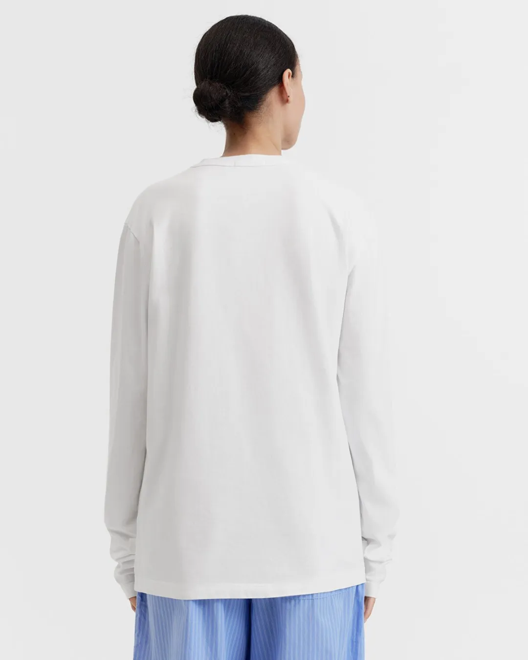 Beyaz Uzun Kollu Kadın T-Shirt - 3
