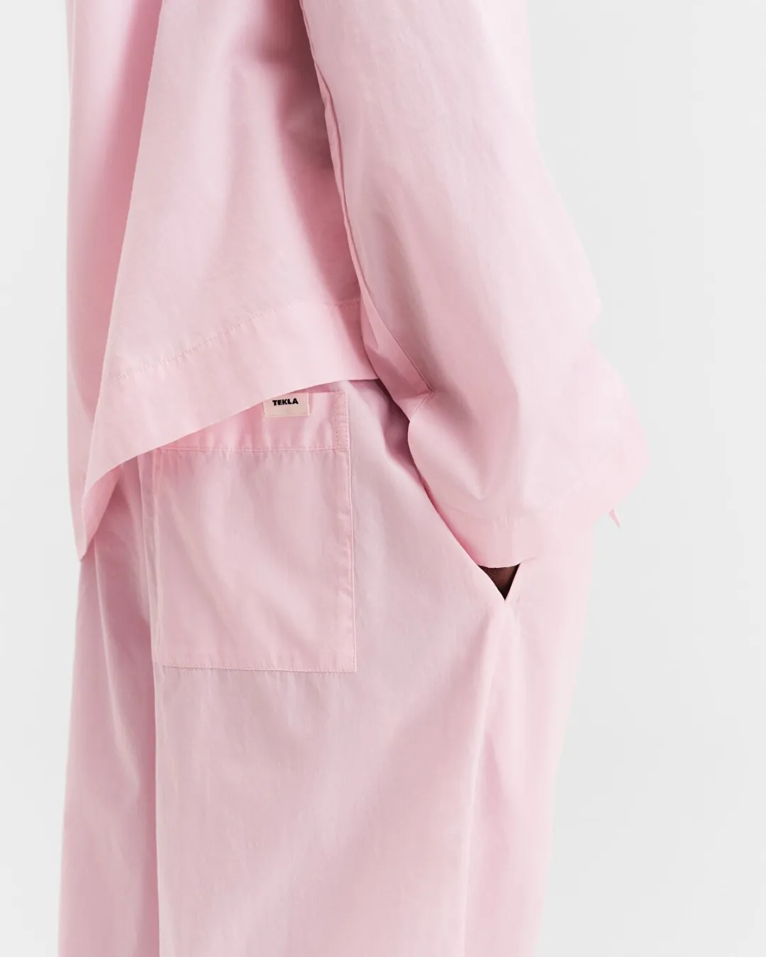 Pembe Poplin Erkek Pijama Altı - 5