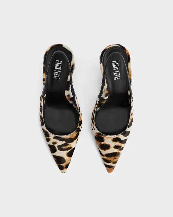 Lidia Slingback Leopar Kadın Pump