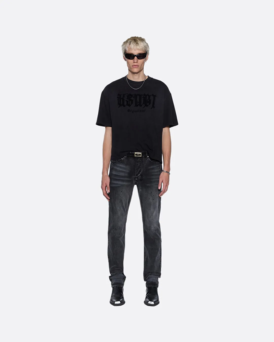 Kstudio Halen Soluk Siyah Erkek T-shirt - 2