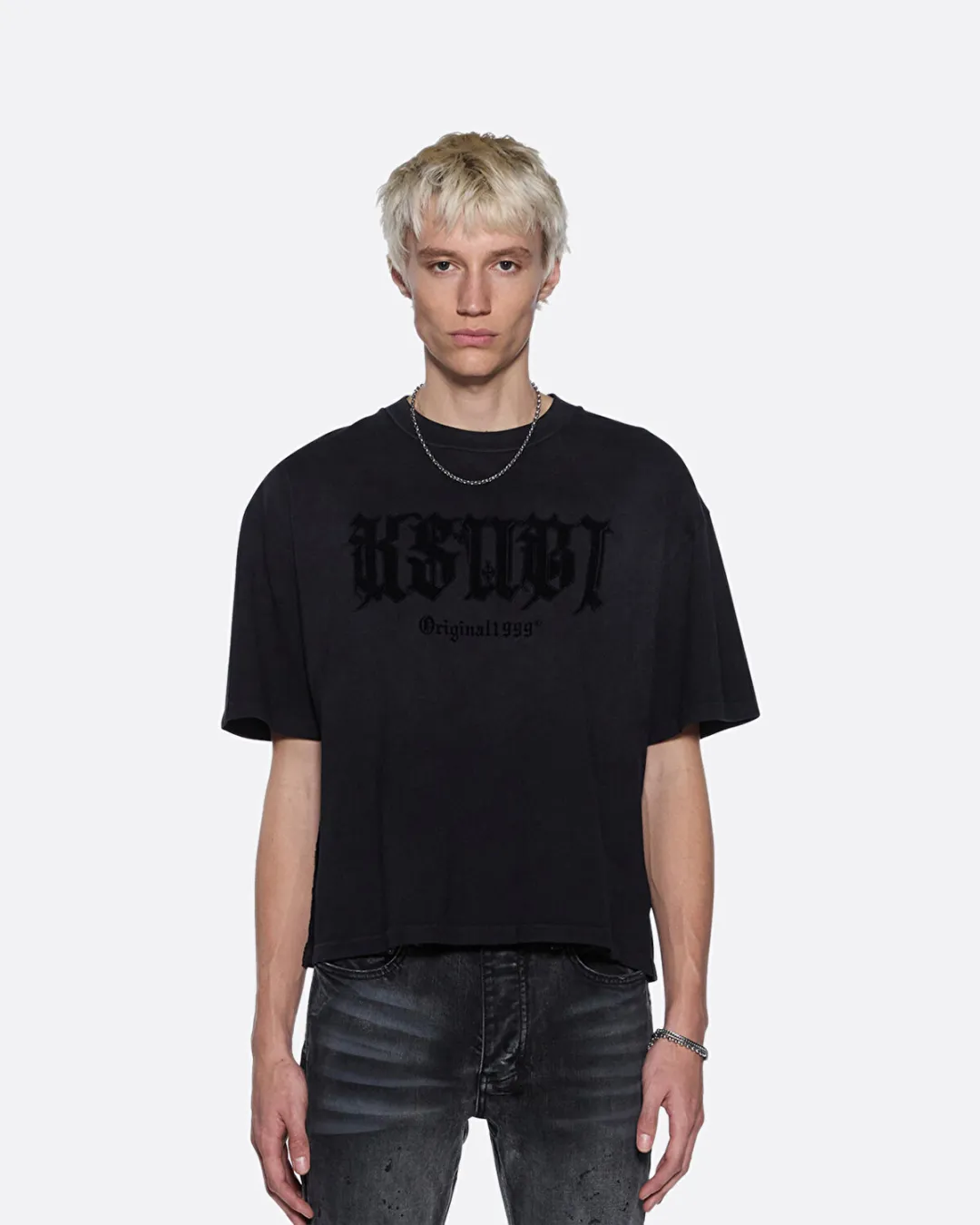 Kstudio Halen Soluk Siyah Erkek T-shirt - 4