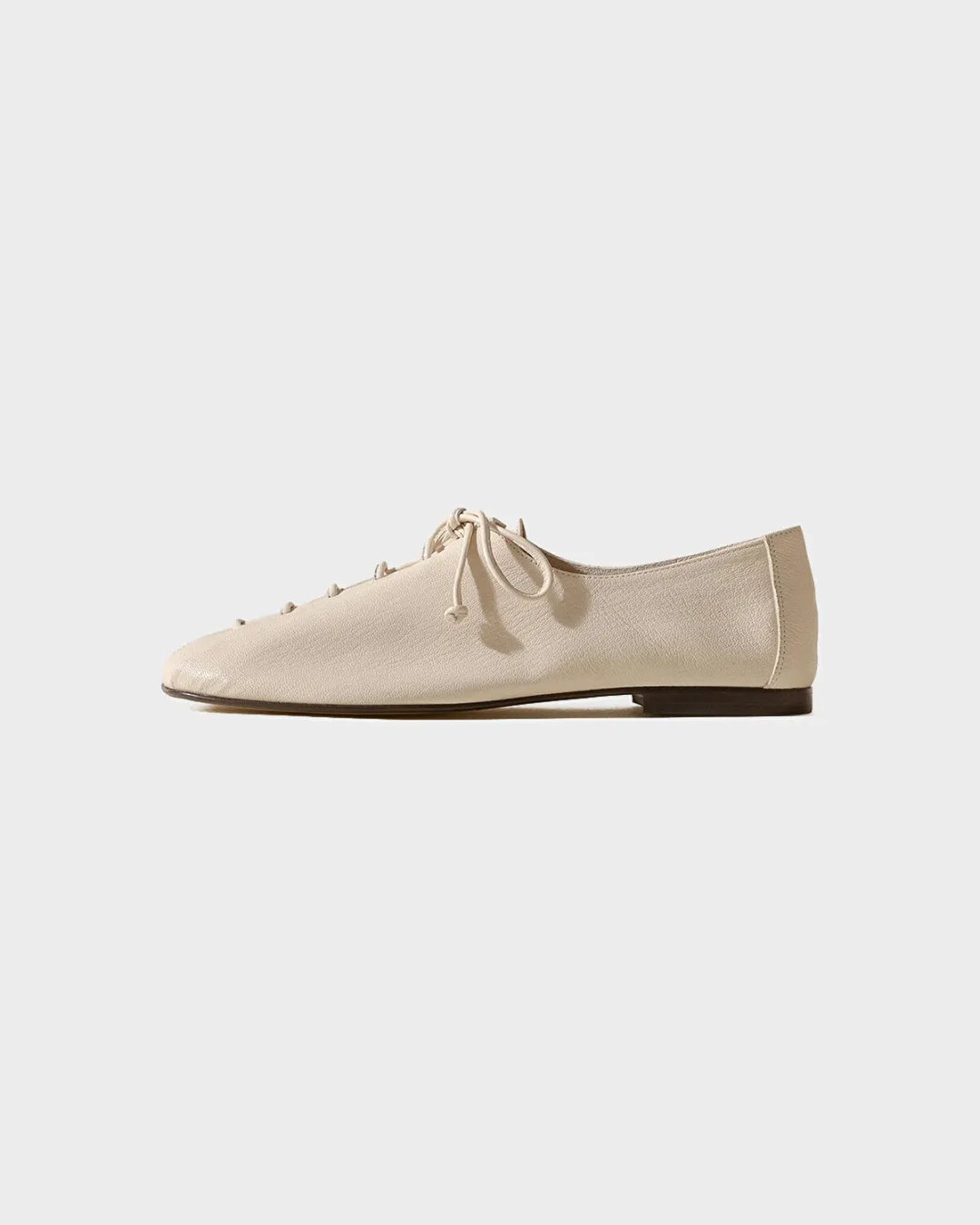 Plegada Supple Parlak Krem Kadın Loafer - 2