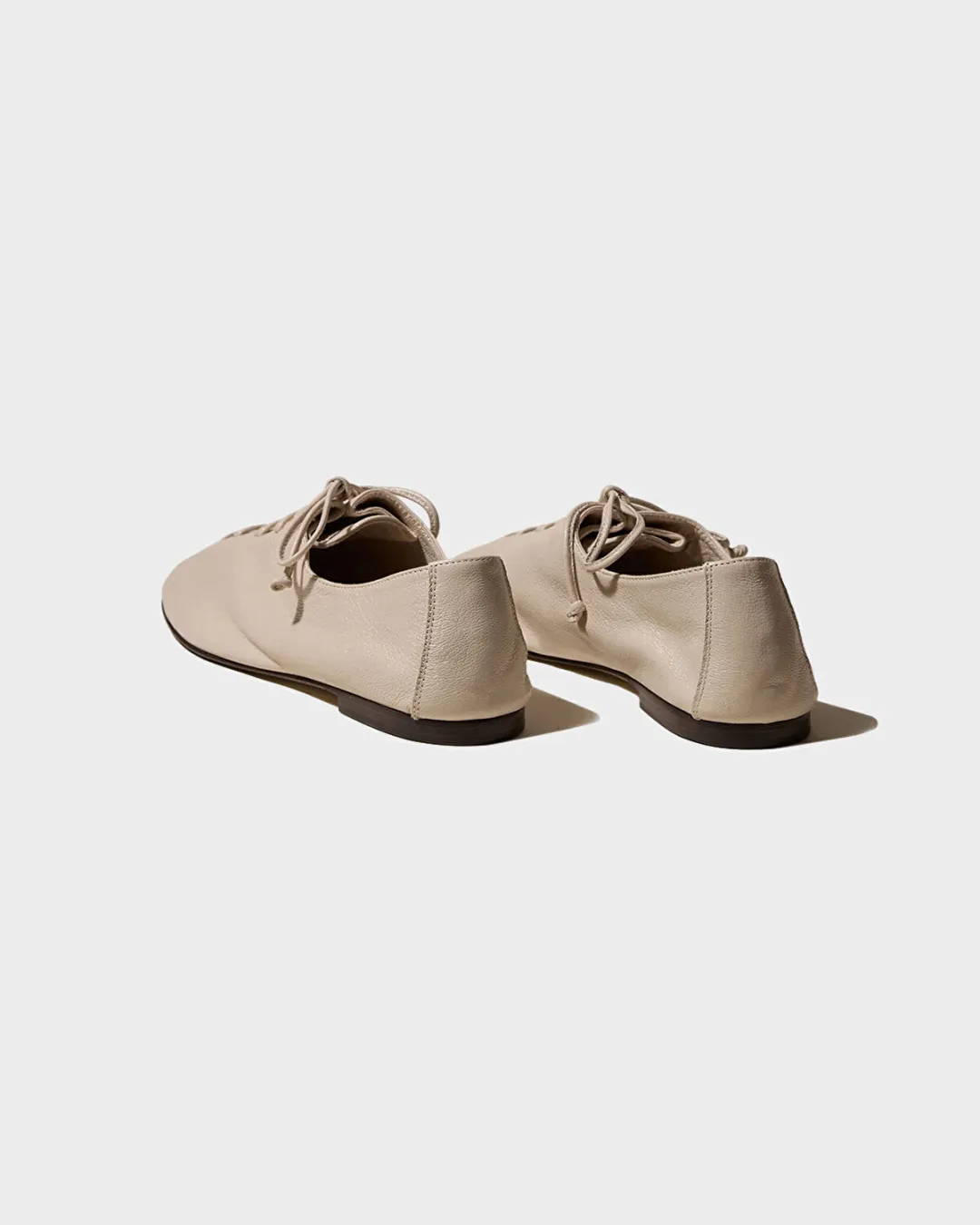 Plegada Supple Parlak Krem Kadın Loafer - 3