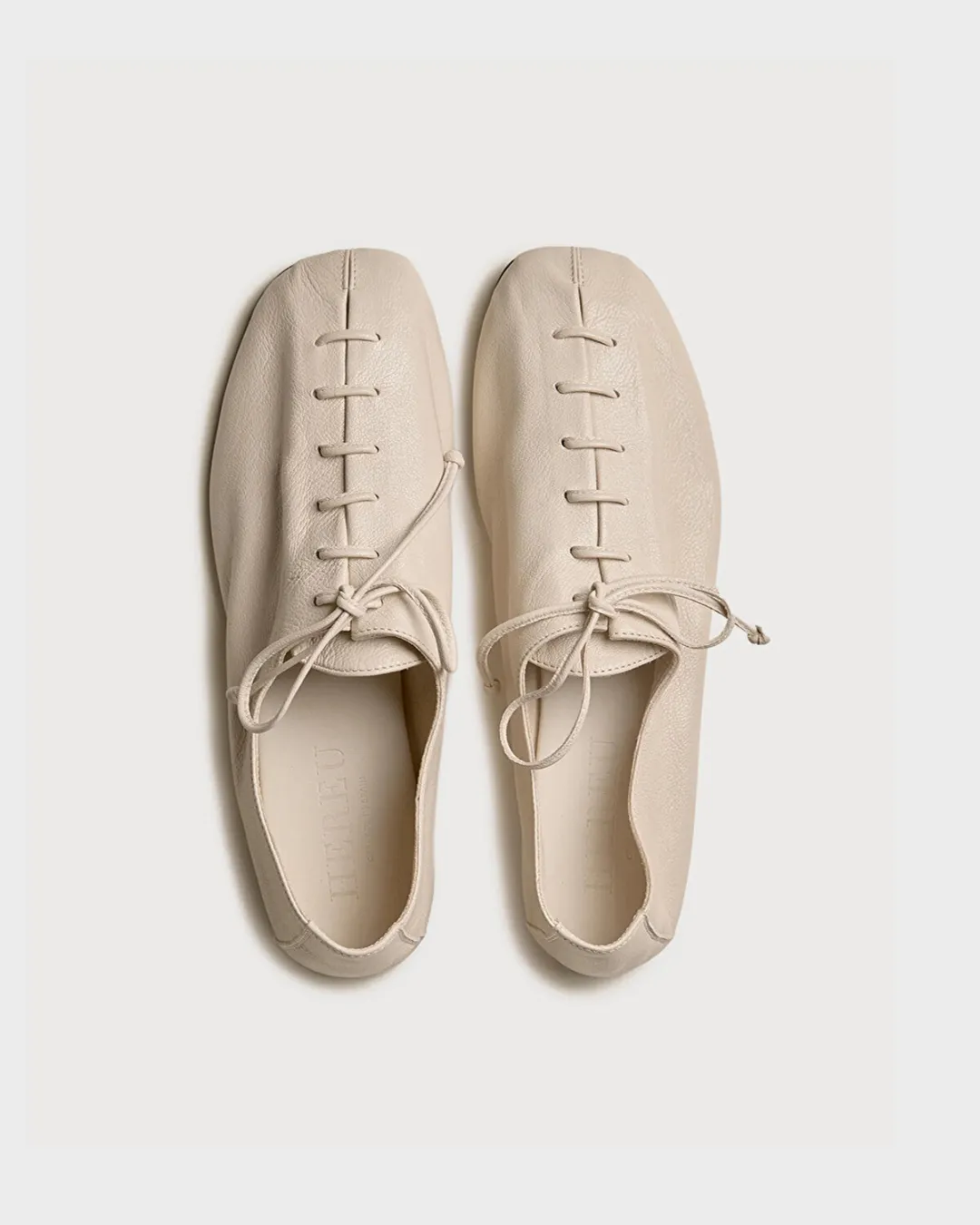 Plegada Supple Parlak Krem Kadın Loafer - 4