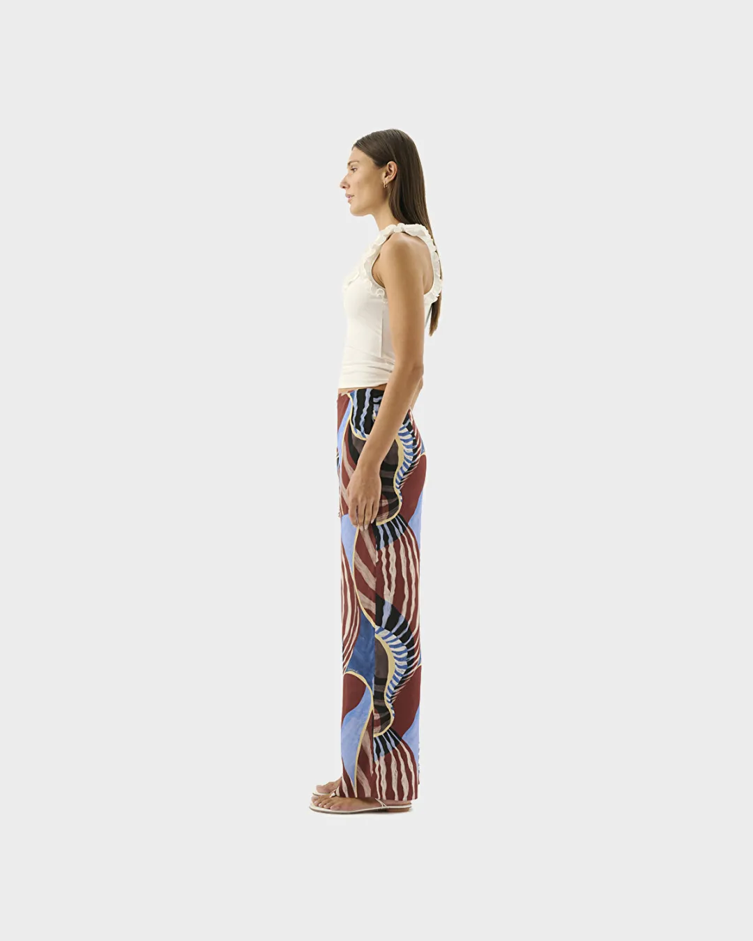 Tallow Çok Renkli Kadın Pantolon - 4