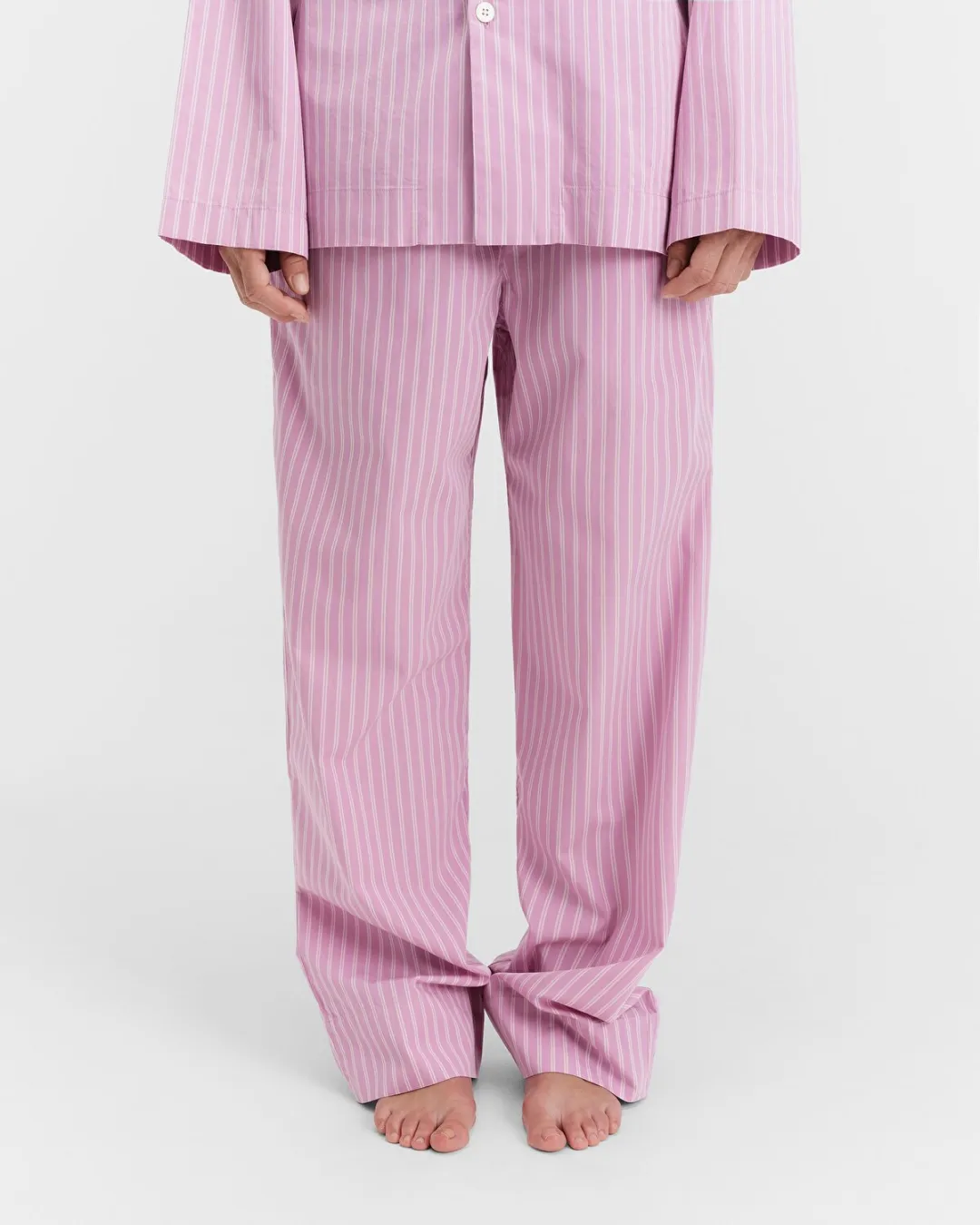 Pembe Poplin Kadın Pijama Altı - 5