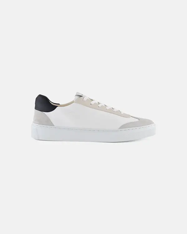 004 Bej-Beyaz Erkek Sneakers