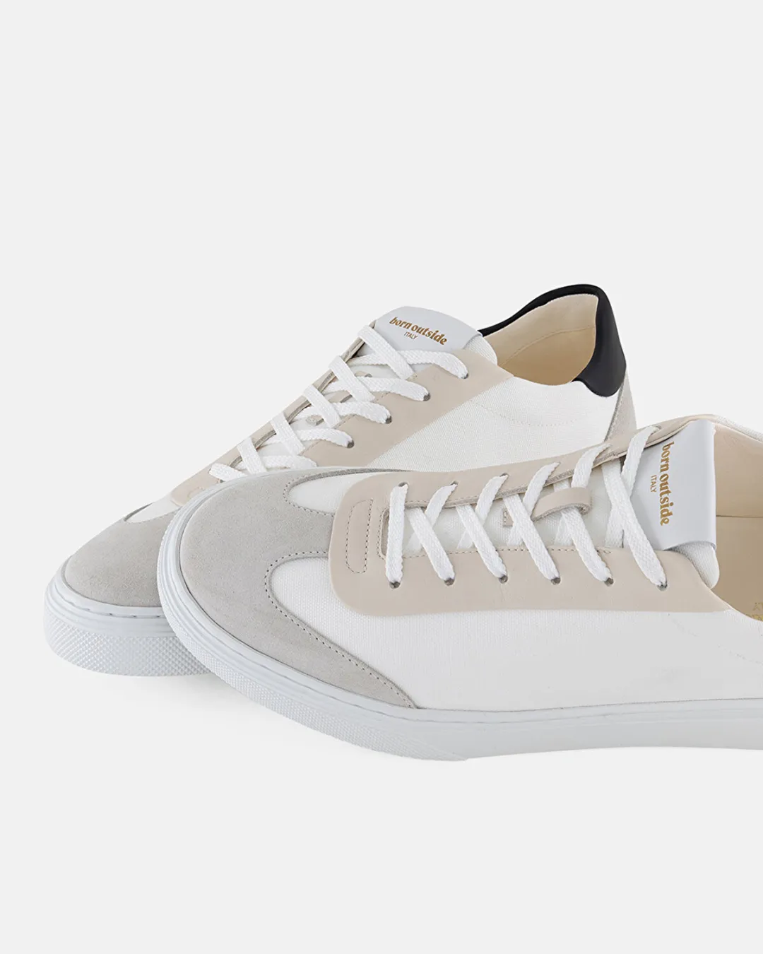 004 Bej-Beyaz Erkek Sneakers - 5