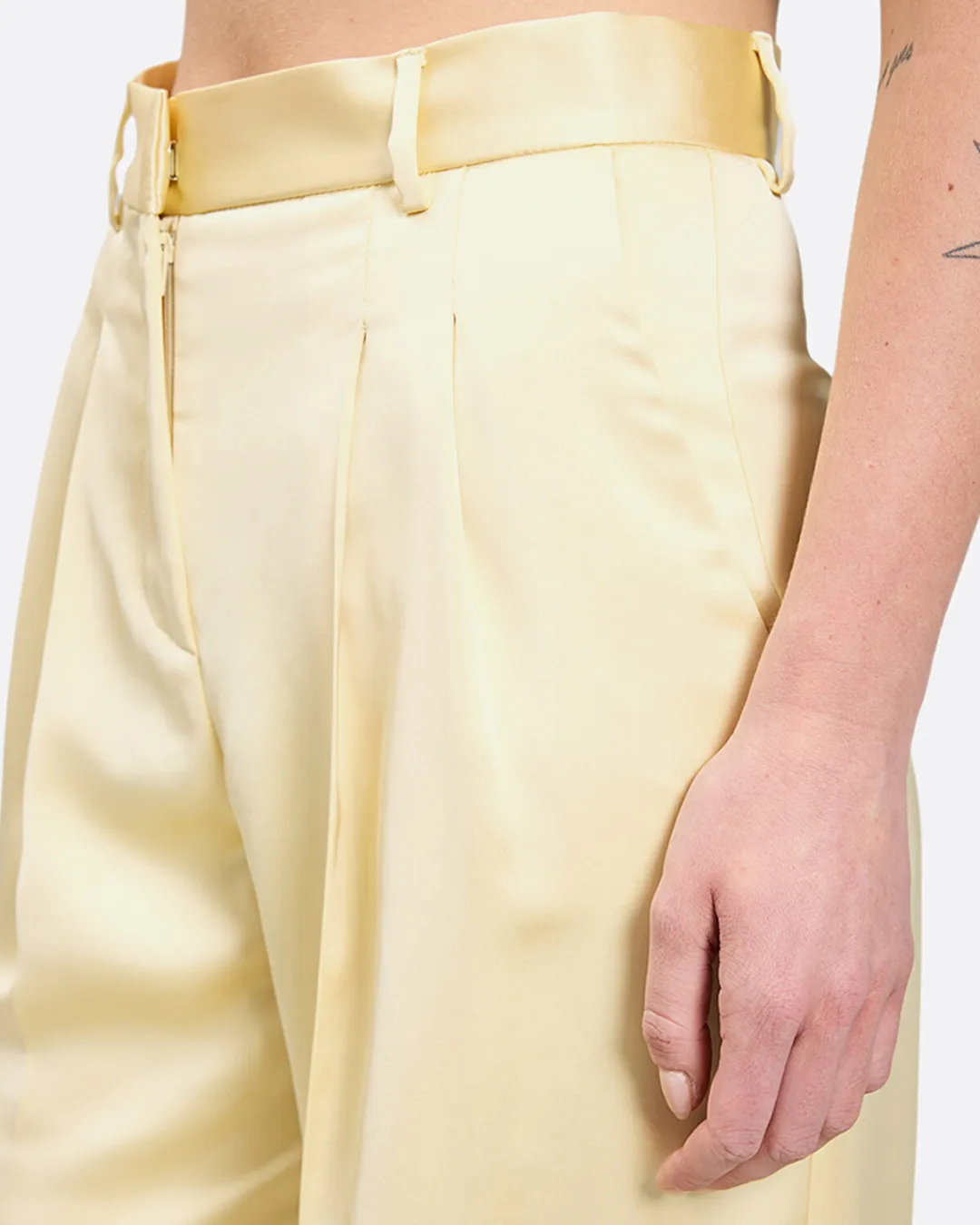 Nathalie Krem Kadın Pantolon - 0