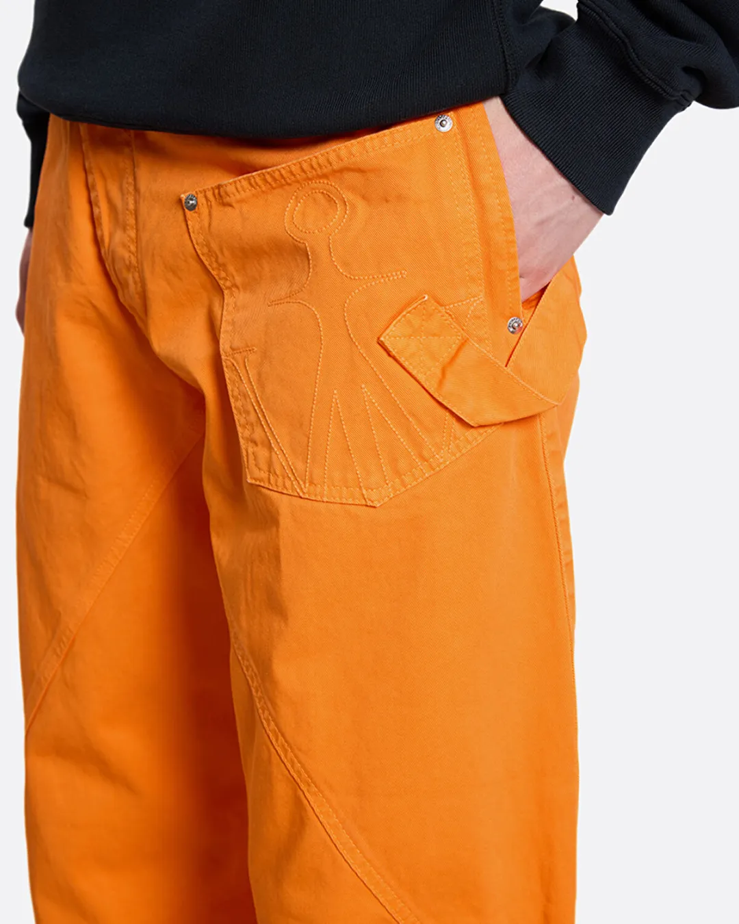 Twisted Workwear Turuncu Erkek Jean Pantolon - 5