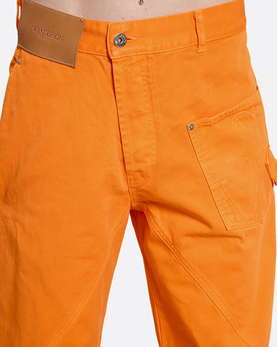 Twisted Workwear Turuncu Erkek Jean Pantolon - 7