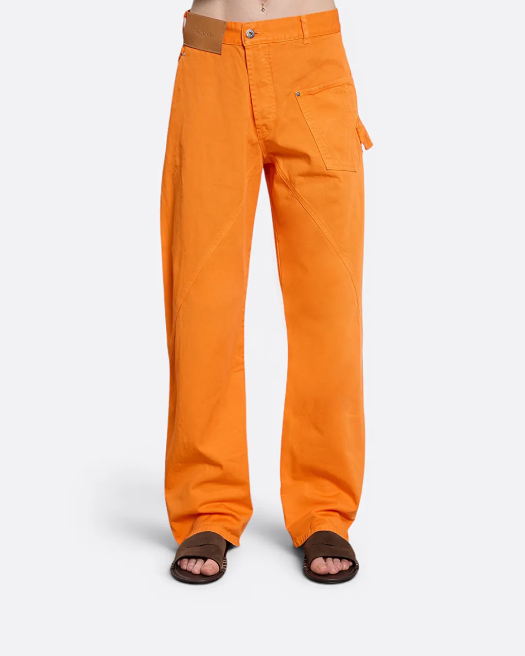 Twisted Workwear Turuncu Erkek Jean Pantolon - 9