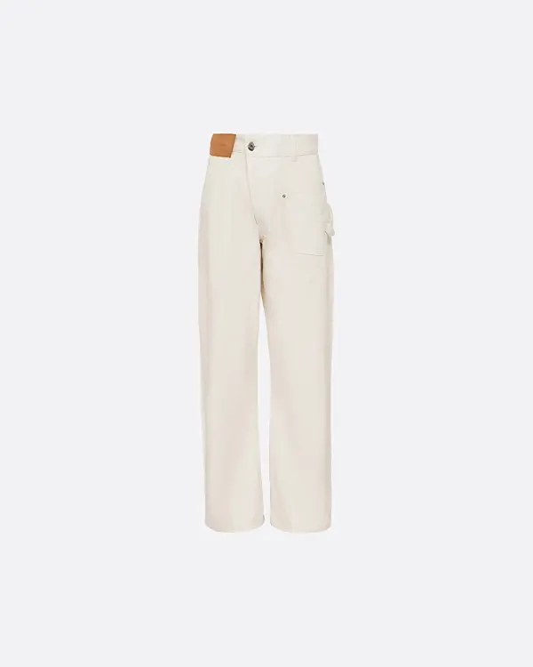 Twisted Workwear Kırık Beyaz Erkek Jean Pantolon