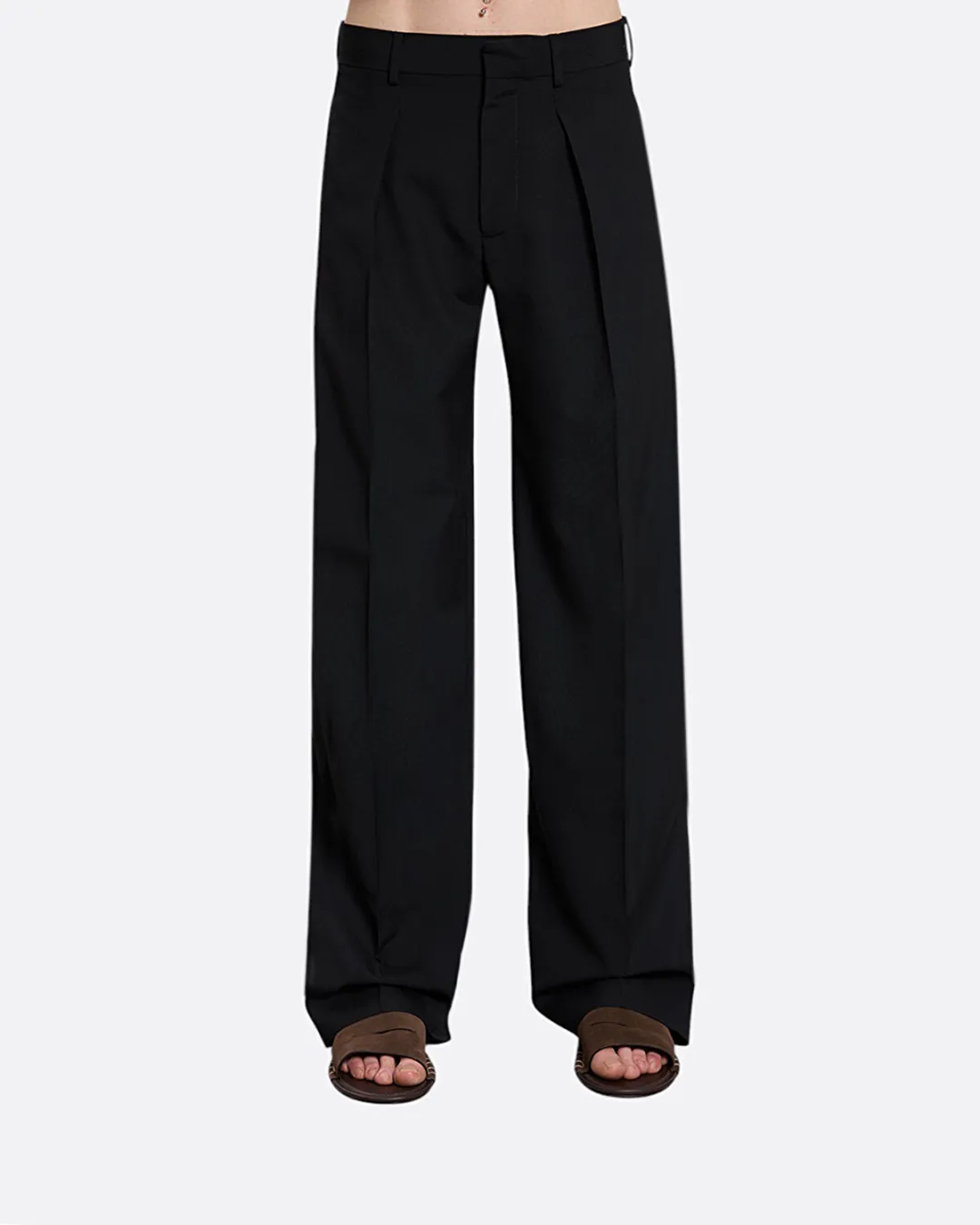 Straight Fit Siyah Erkek Pantolon - 5
