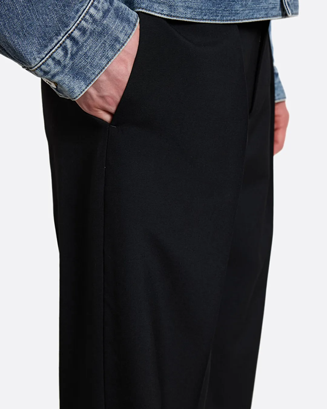Straight Fit Siyah Erkek Pantolon - 0