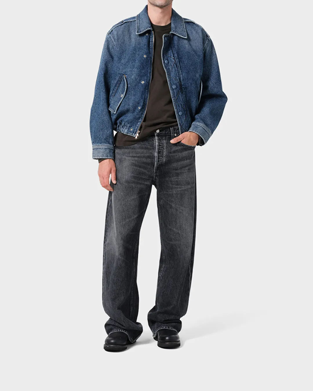 Afton Siyah Erkek Jean Pantolon - 2